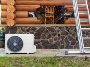 White AC Unit outside of Tennessee Home