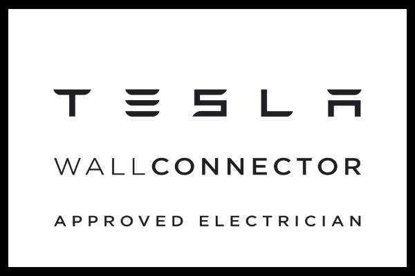 tesla wall connector approved electrician